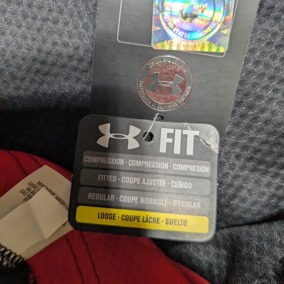 Under Armour ColdGear US Marines Semper Fi 1/4 Zip Pullover Black Red L NWT - Picture 10 of 10